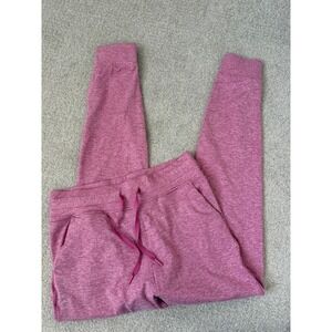 Vitality Athleisure Joggers Size L Pink Heathered Drawstring Waist